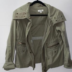 Army green utility jacket